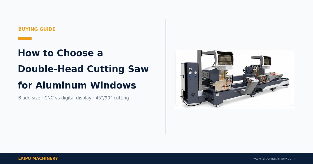 CNC double-head precision cutting saw for aluminum windows — LAIPU Machinery buying guide
