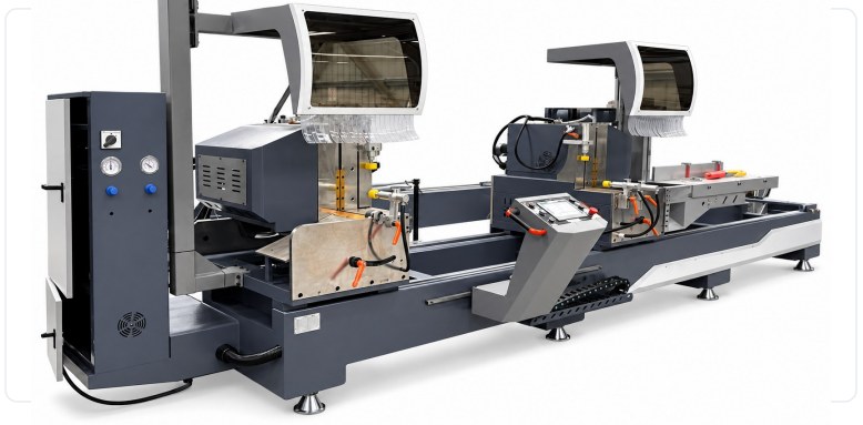 CNC Double-Head Precision Cutting Saw for Aluminum Profiles LJZ2S-CNC-550×4200A — LAIPU Machinery